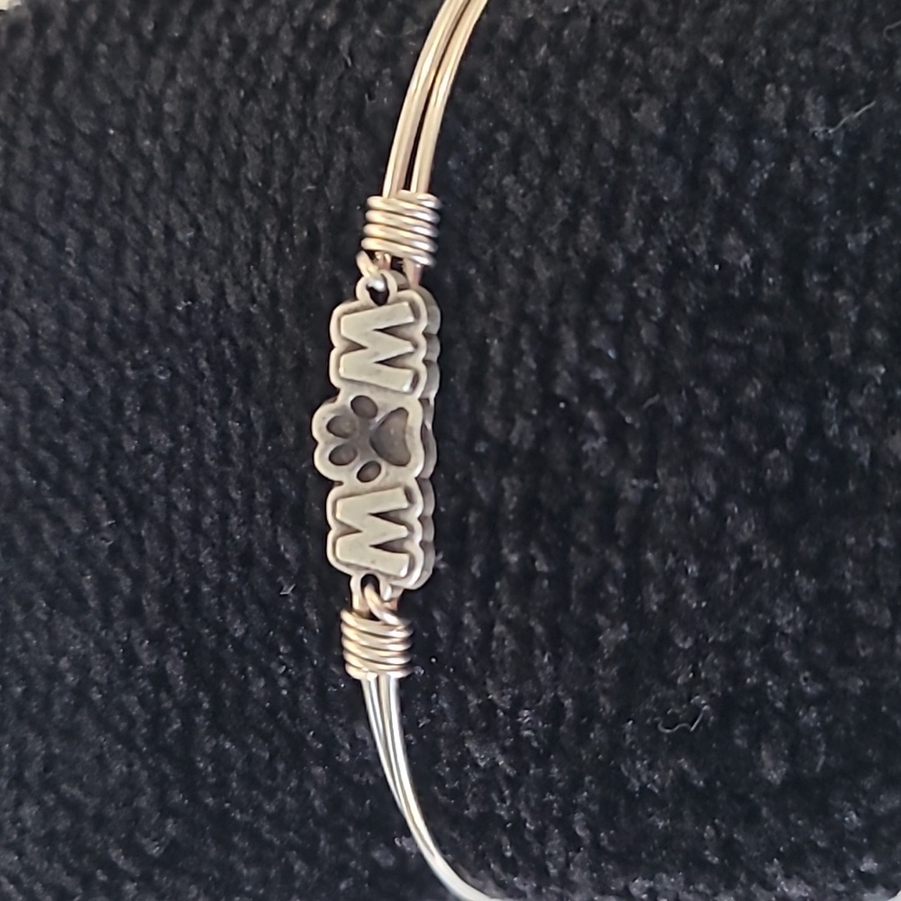 LUCA & DANNI BRACELET Silver Paw DOG MOM Small